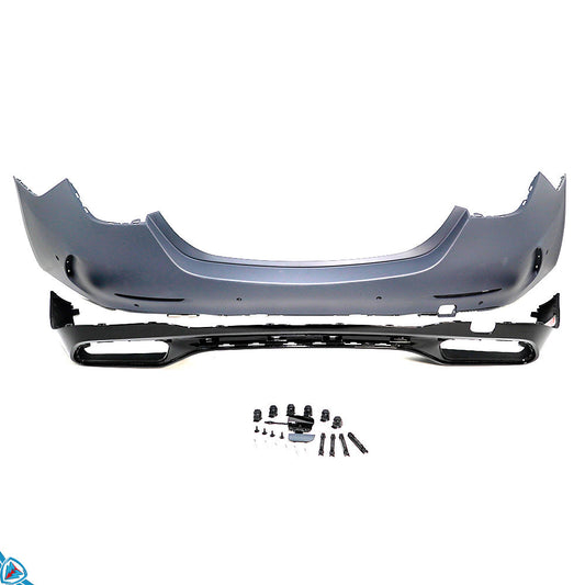 2022-2025 Mercedes-Benz C-Class Pre-Facelift (W206) C63 AMG Style Polypropylene Rear Bumper Conversion Kit | E3Tuning