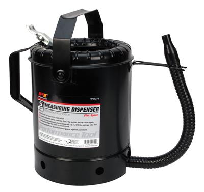 OIL DISPENSER 5QT STEEL BLK