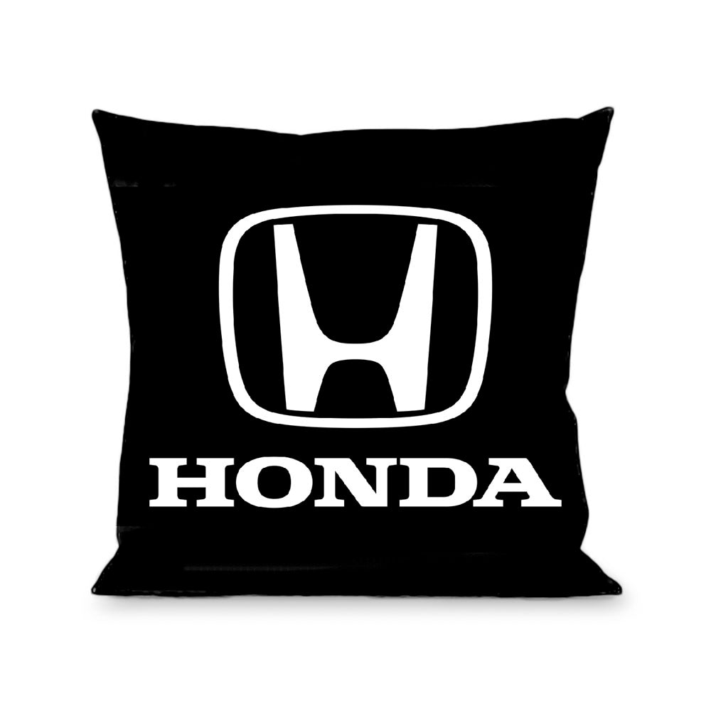 Pillow - THROW - HONDA Logo Black White