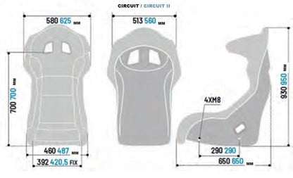 Sparco Circuit II QRT Sim Racing Seat