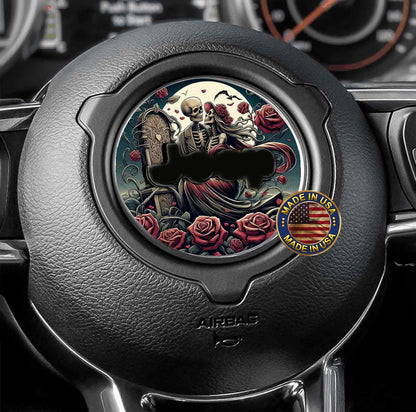 Steering wheel decal Death do us part 181