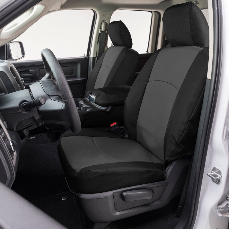 Covercraft 21-25 F150 XL/XLT Endura PrecisionFit Custom Front Row Seat Covers - Charcoal/Black GTF4431ABENCB