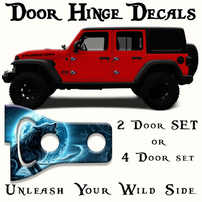 Wolf Door hinge decals 20