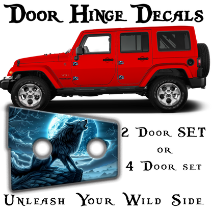 Wolf Door hinge decals 20