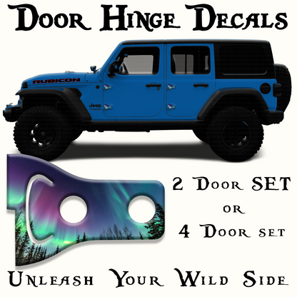 Northern lights Door hinge decals 21