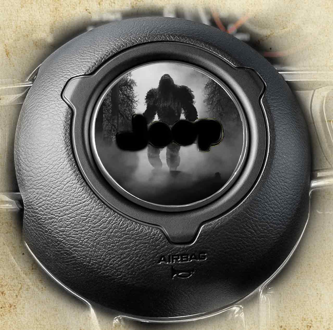 Steering wheel decal bigfoot 228