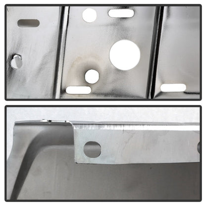 SPYDER XTune 17-19 Ford F250/ F350 Rear Left Bumper Cap End w/ Sensor Hole - Chrome RB-FF25017-BEWS-L 9048999