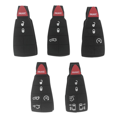 Combo Pack - 5x Chrysler Dodge Fobik IYZ-C01C M3N5WY783X + 5x Alternate Button Pads