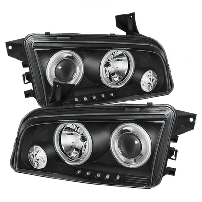 Spyder Dodge Charger 06-10 Projector Headlights Halogen Model CCFL Halo LED Blk PRO-YD-DCH05-CCFL-BK 5009715