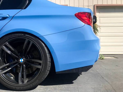BMW Carbon Fiber Rear Bumper Splitter Extensions Matte Dry (Plain)