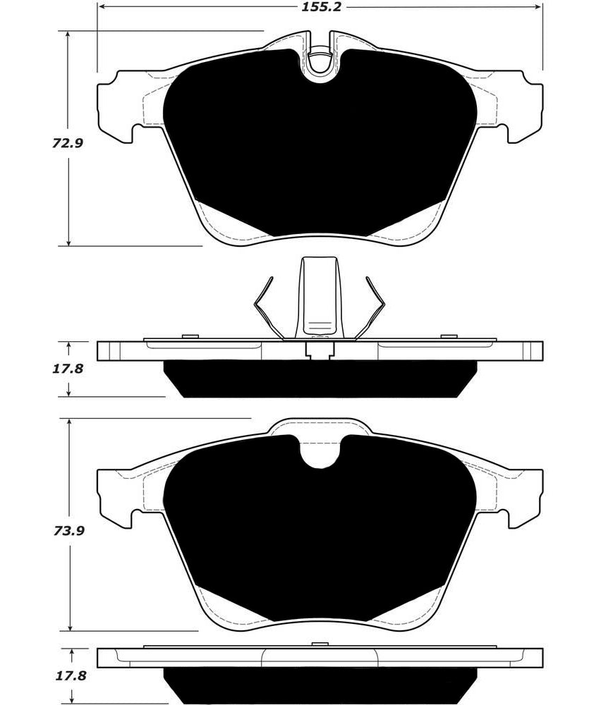 Porterfield Brake Pads for 2020 JAGUAR F-TYPE
