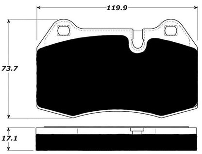 Porterfield Brake Pads for 2004 MASERATI QUATTROPORTE