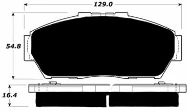 Porterfield Brake Pads for 1995 ACURA INTEGRA