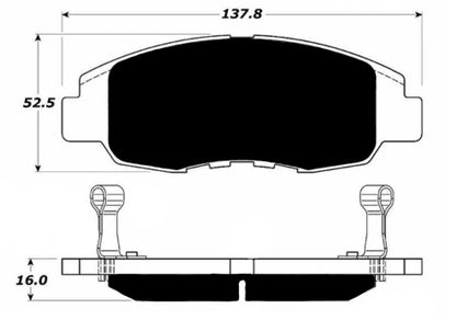 Porterfield Brake Pads for 2000 HONDA CIVIC Coupe Si