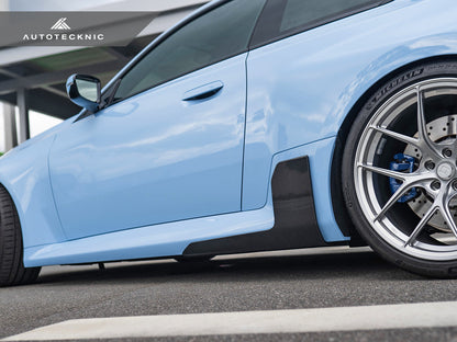 AutoTecknic Dry Carbon Side Skirt Winglet Set - BMW G87 M2