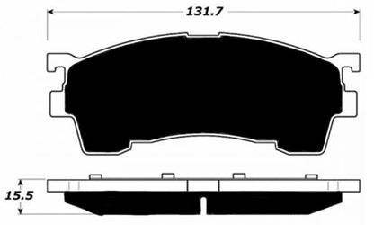 Porterfield Brake Pads for 1994 MAZDA 626 R/Disc