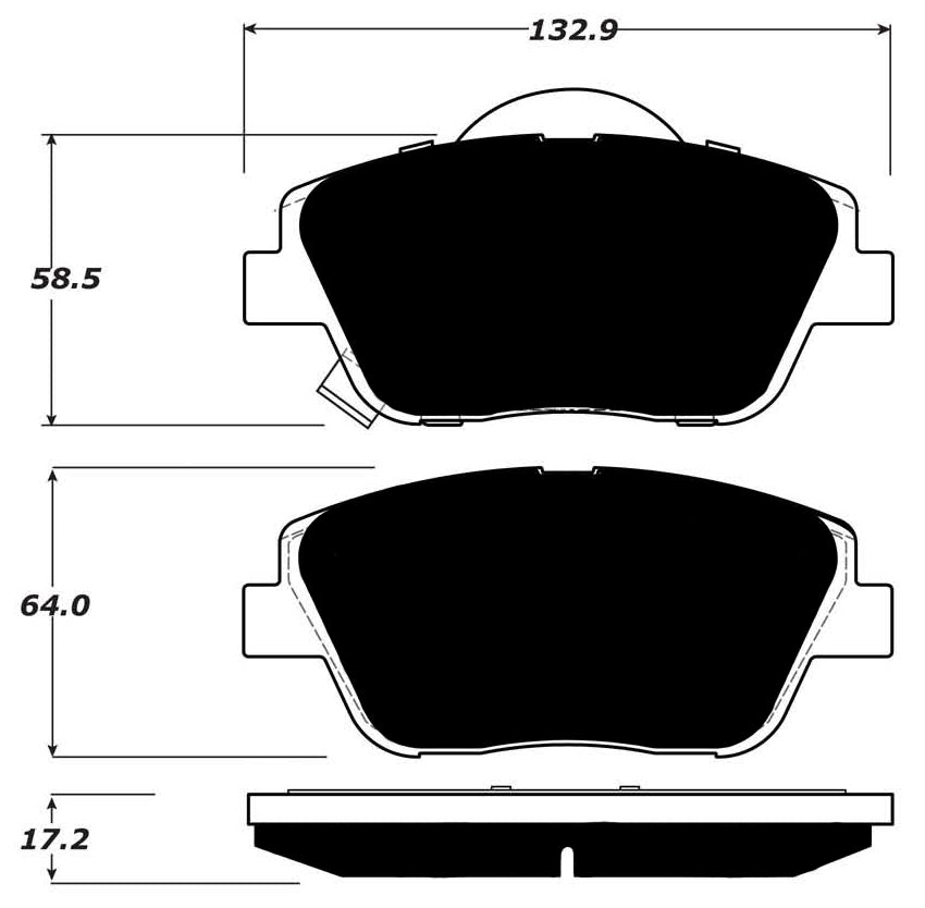 Porterfield Brake Pads for 2011 HYUNDAI SONATA