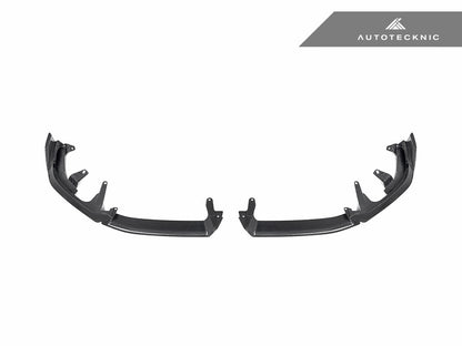 AutoTecknic Dry Carbon Front Lip Splitter Set - BMW G60 5-Series