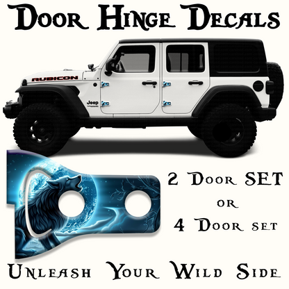Wolf Door hinge decals 20