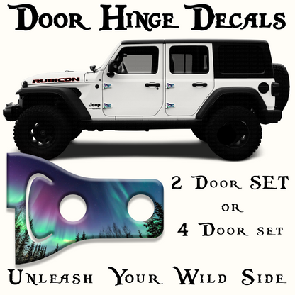 Northern lights Door hinge decals 21