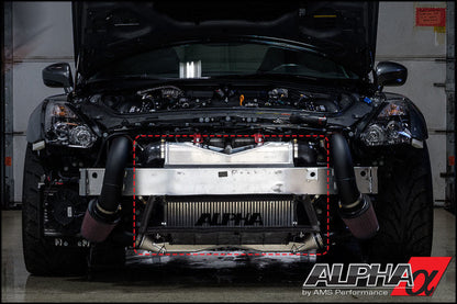 AMS Performance 09-11 Nissan GT-R Alpha Race Front Mount Intercooler w/Logo ALP.07.09.0008-1