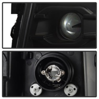 Spyder Chevy Silverado 1500 07-13 Version 3 Projector Headlights - Black PRO-YD-CS07V3-LBDRL-BK 5083609