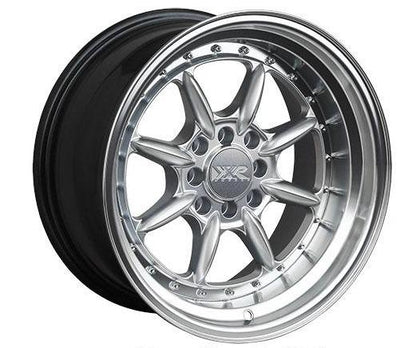 XXR 002.5 Wheel Hyper Silver / Machined Lip 16x8 +20 4x100,4x114.3