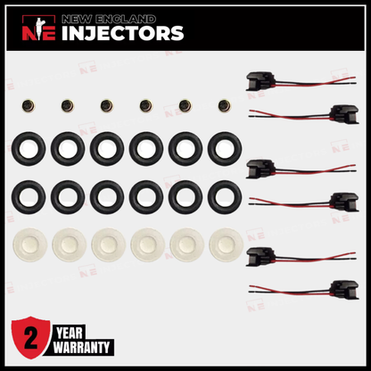 Bosch 0280156007 Injector Rebuild Kit Connectors Jeep 4.0L