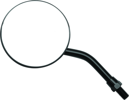 BikeMaster 3in Adjustable Round Mirror 10mm - Each - Black 600803