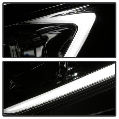 SPYDER xTune 09-14 Acura Projector Headlights - Light Bar DRL - Chrome (PRO-JH-ATSX09-LB-C) 9042225
