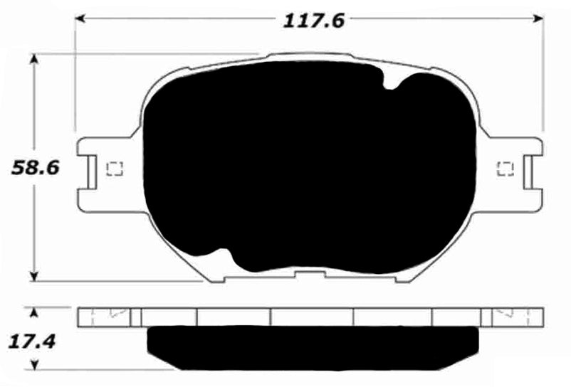 Porterfield Brake Pads for 2002 TOYOTA CELICA GT