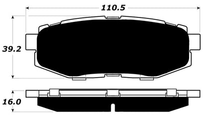 Porterfield Brake Pads for 2010 SUBARU LEGACY SEDAN 2.5 GT