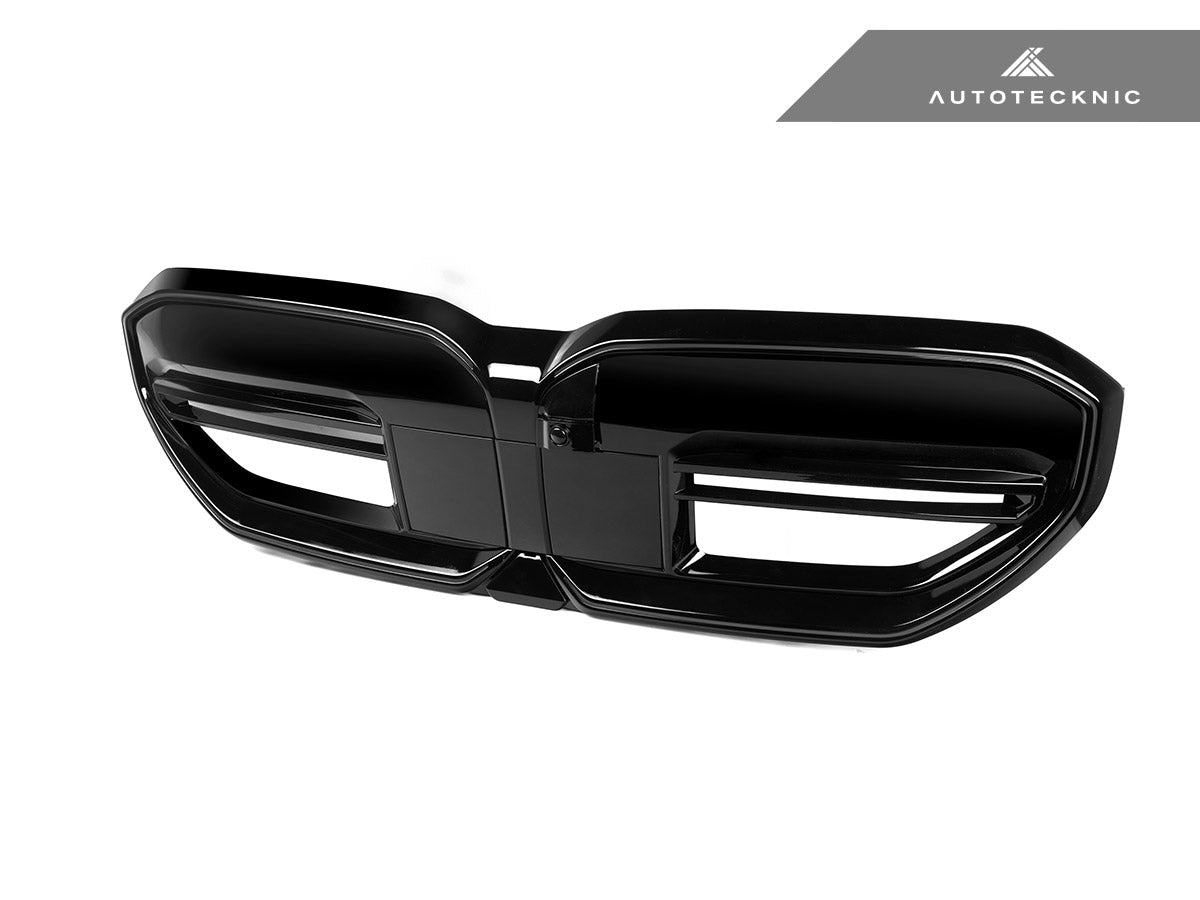 AutoTecknic Dual-Slat Gloss Black Front Grille - BMW G60 5-Series