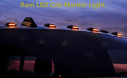 2003-2018 Dodge Ram HD Smoked White Amber Slim-Line LED Roof Cab Lights