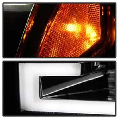 Spyder Ford F150 2015-2017 Projector Headlights - Light Bar DRL LED - Smoke PRO-YD-FF15015-LBDRL-SM 5083678