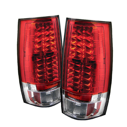 Spyder Chevy Suburban/GMC Yukon/Yukon Denali 07-14 LED Tail Lights Red Clear ALT-YD-CSUB07-LED-RC 5002150