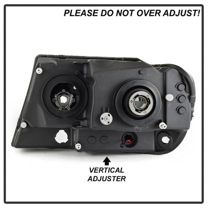 Spyder 99-04 Jeep Grand Cherokee Projector Headlights - Light Bar DRL LED - Chrome 5085214