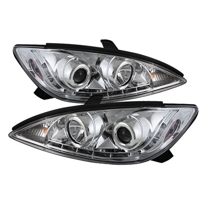 Spyder Toyota Camry 02-06 Projector Headlights DRL Chrome High H1 Low H1 PRO-YD-TCAM02-DRL-C 5042781