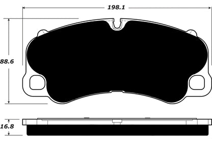 Porterfield Brake Pads for 2015 PORSCHE 918 w/Race Package