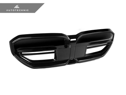 AutoTecknic Dual-Slat Gloss Black Front Grille - BMW G60 5-Series