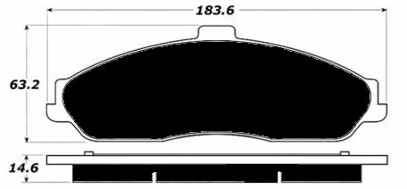 Porterfield Brake Pads for 2005 CHEVROLET CORVETTE