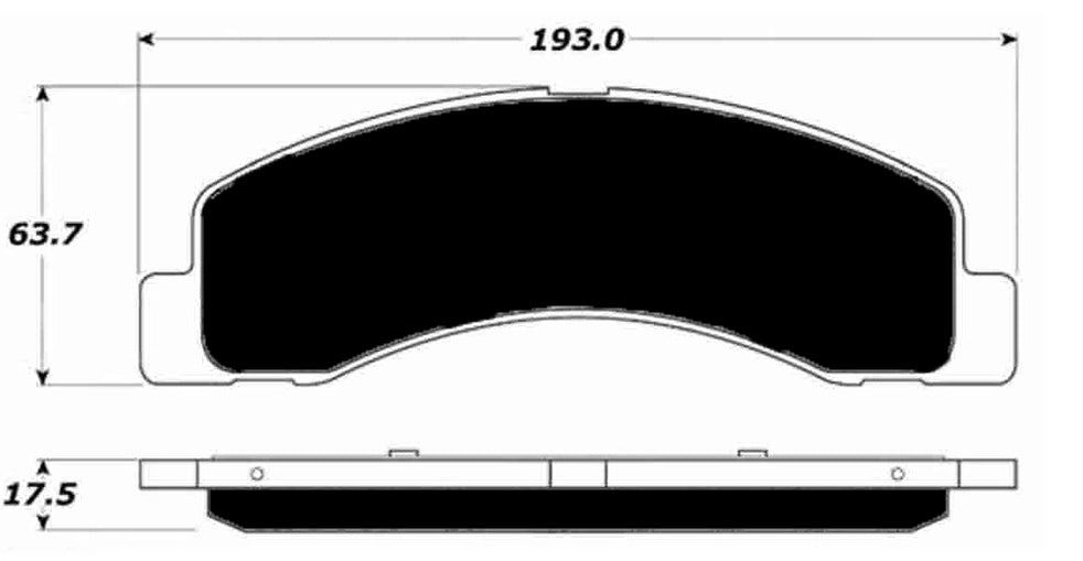 Porterfield Brake Pads for 1999 FORD F350 1 Ton 4WD DRW
