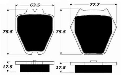 Porterfield Brake Pads for 2002 AUDI A6 Quattro - 4.2L V8