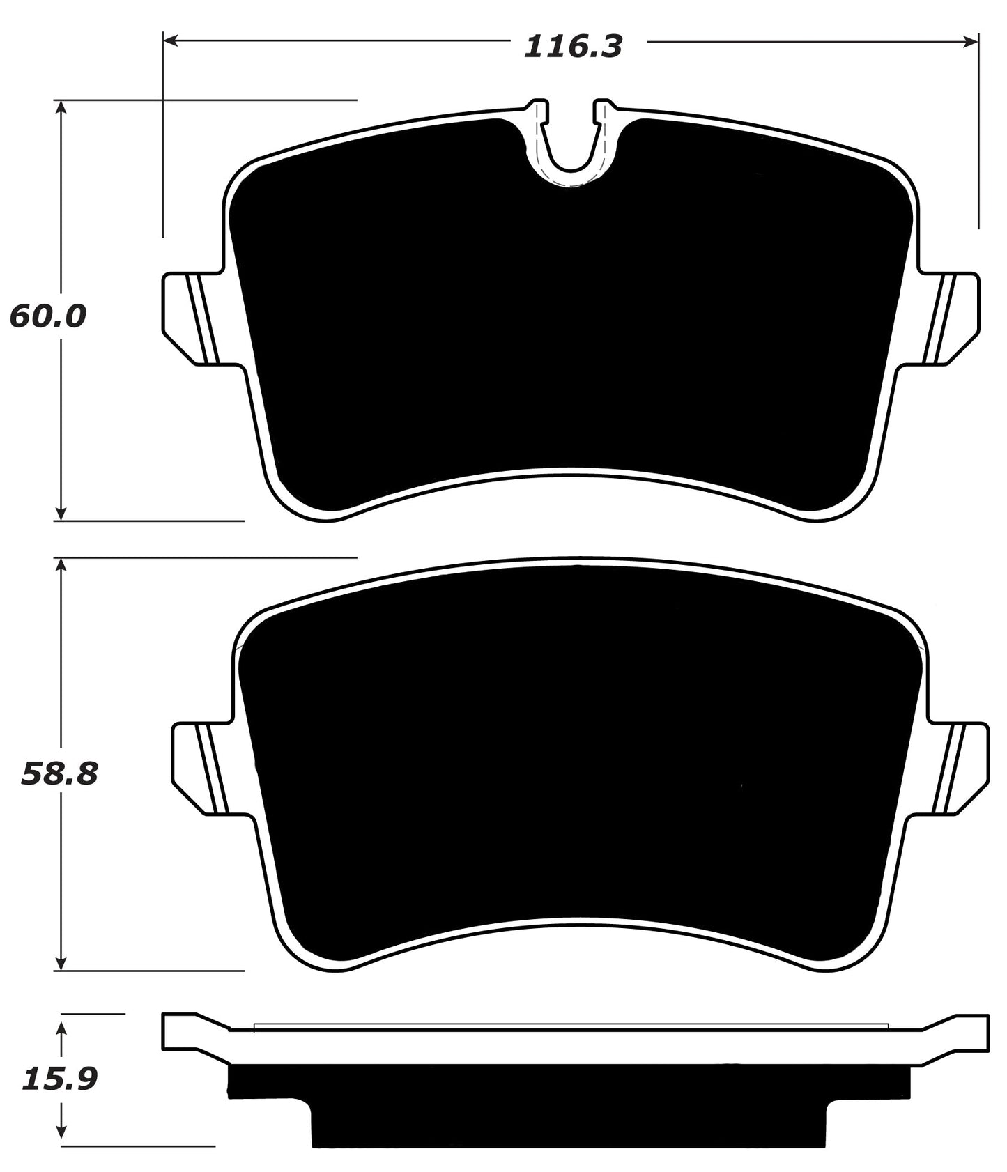 Porterfield Brake Pads for 2012 AUDI A7/A7 Quattro 345mm Front Disc