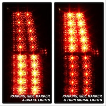 Spyder Chevy Suburban/GMC Yukon/Yukon Denali 07-14 LED Tail Lights Red Clear ALT-YD-CSUB07-LED-RC 5002150