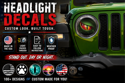 dinosaur headlight decal 43