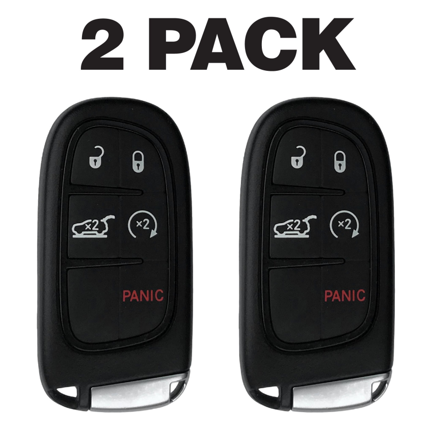 Jeep Cherokee 5 Button Smart Key 2014-2023 For GQ4-54T | Aftermarket (2 Pack)