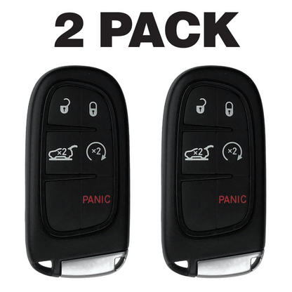 Jeep Cherokee 5 Button Smart Key 2014-2023 For GQ4-54T | Aftermarket (2 Pack)