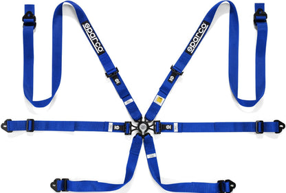 Sparco 6 Point Competition Aluminum Pull Down Racing Harness