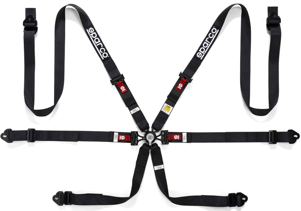 Sparco 6 Point Competition Aluminum Pull Down Racing Harness